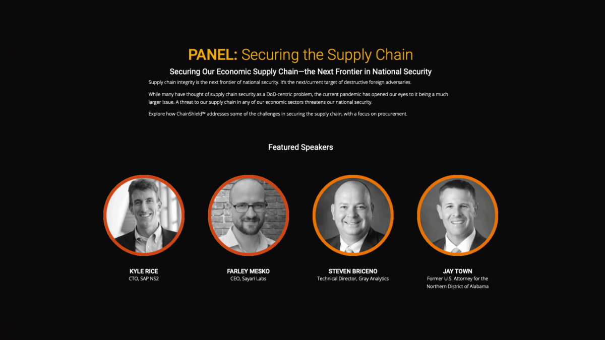 Securing the Supply Chain